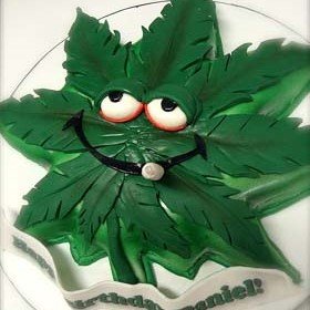 Atlanta Georgia Pot leaf shaped cake