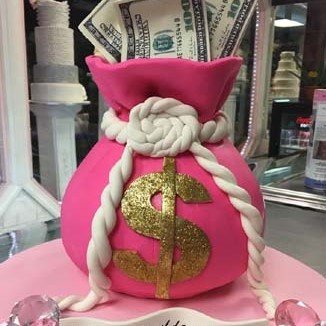 Atlantic City New Jersey Money Bag Custom Designer Cake
