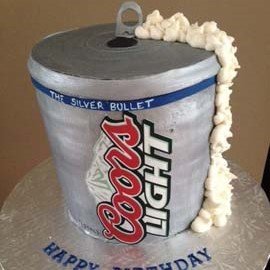 California San Diego Coors Can Custom cake Ozzing Foam