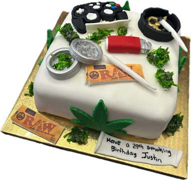 Chicago Iillinois Smokeem Snotem Custom Designer Cake