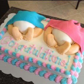 Cleveland Ohio Twins Baby Butts Sleeping Designer Cutey Cake