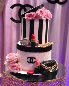 Detroit Michigan Chanel Purse Floral Design Custom Bag cake