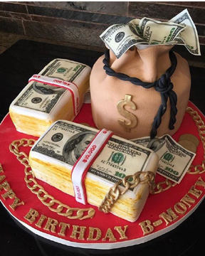 Las Vegas Nevada Money Bag Stacks Designer Custom Cake