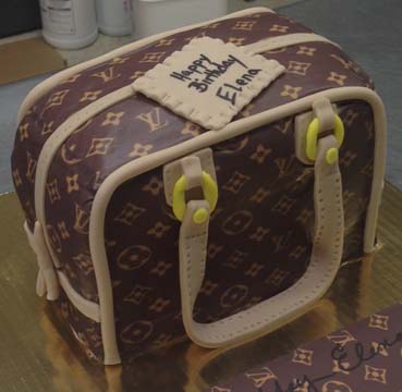 Louis Vuitton pocket book custom cake