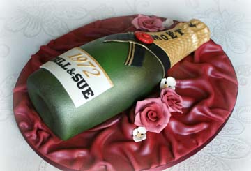 Moet Champagne bottle Custom LasVegas Nevada Cake