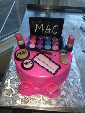 New York Manhattan MAC makeup Designer Custom Cake