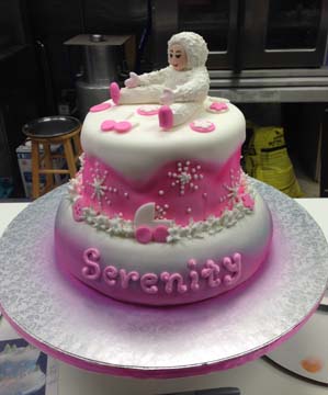 Serenity Baby Shower Pink Heaven Custom Cake