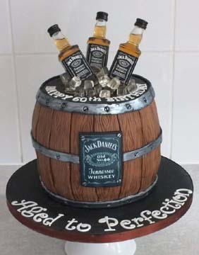 Texas Houston Austin Custom Keg Jack Daniels Birthday Cake